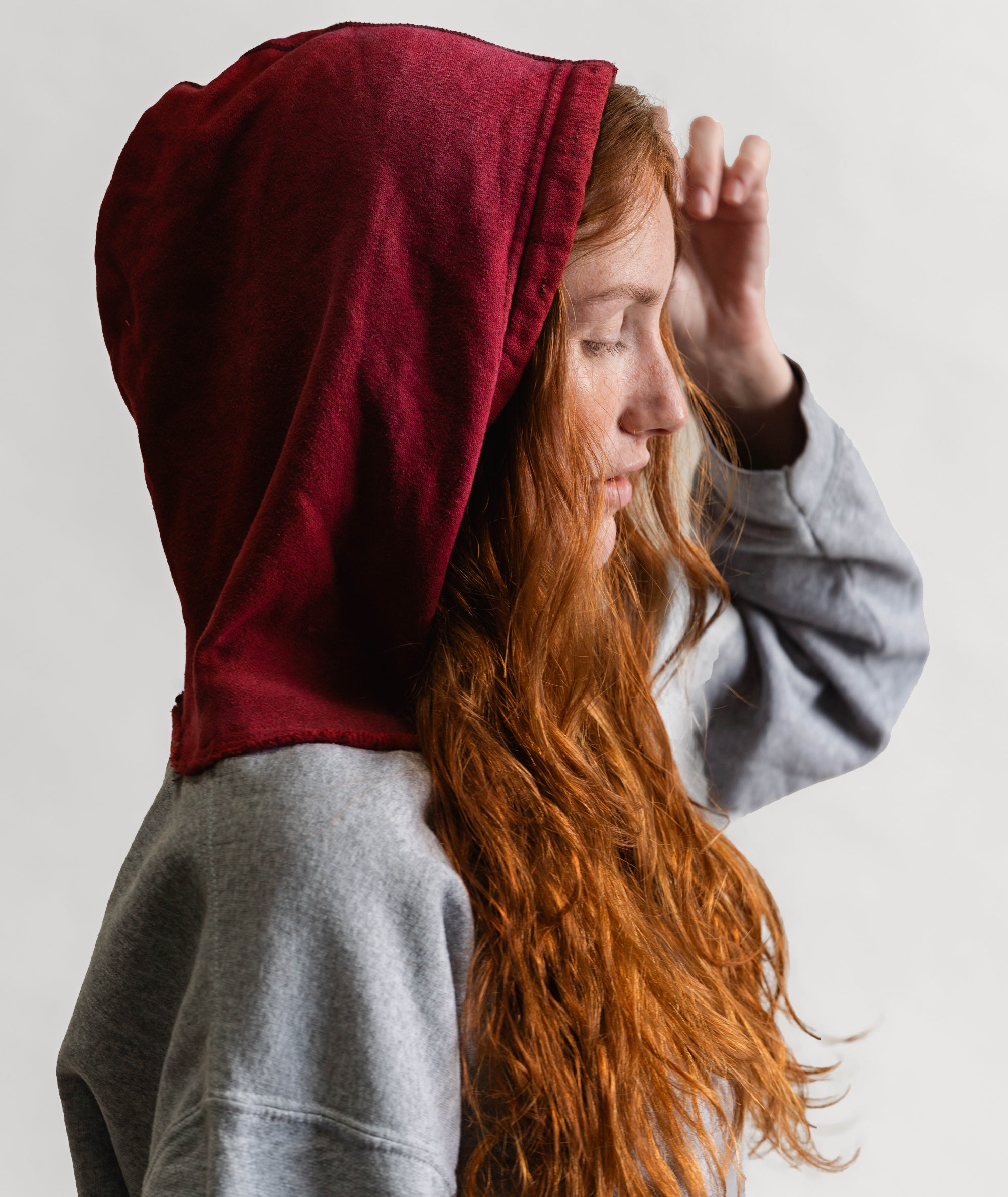 AWE Faded Afterhood Sweatshirt Red – American Waste Enterprise