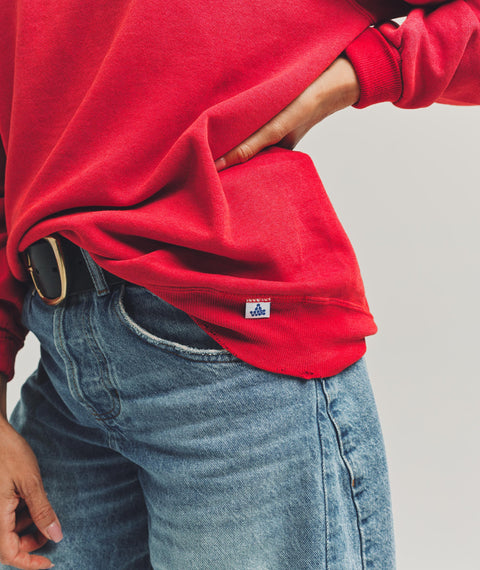Faded Sweatshirt Red