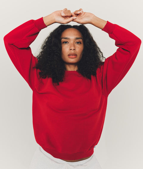 Faded Sweatshirt Red