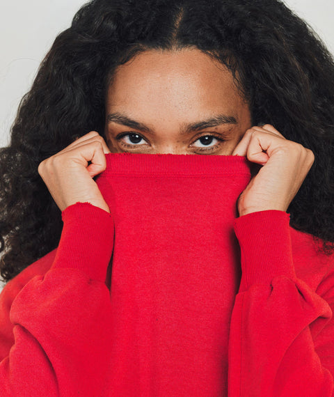 Faded Sweatshirt Red