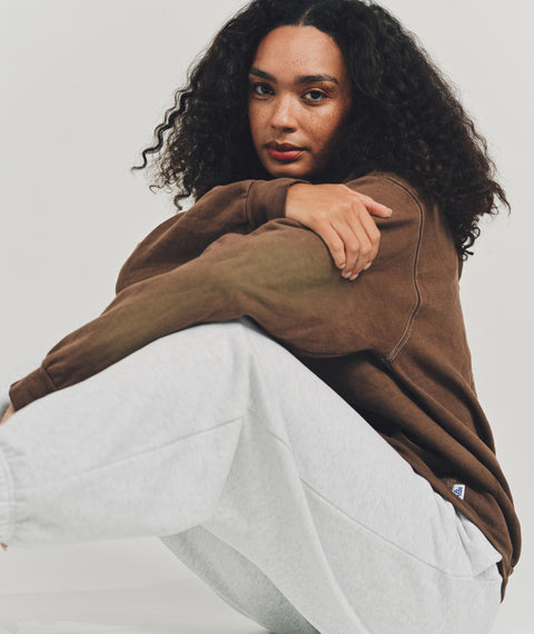 Faded Hooded Sweatshirt Red