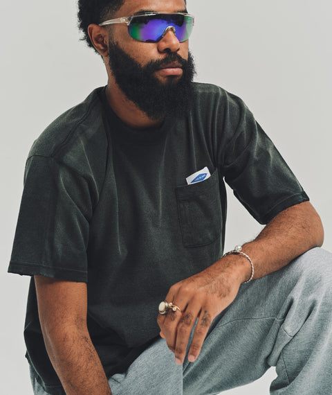 Faded Pocket T-Shirt Black