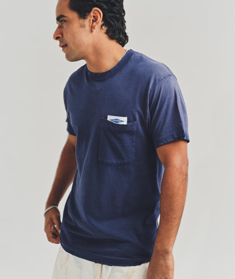 AWE Faded Pocket T-Shirt Navy