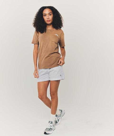 AWE Faded Pocket T-Shirt Brown