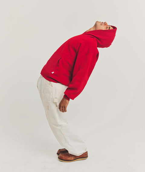 AWE Solid Hooded Sweatshirt Red