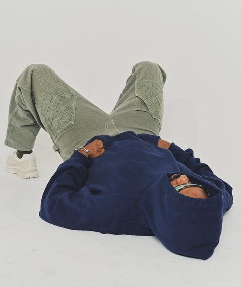 AWE Solid Hooded Sweatshirt Navy