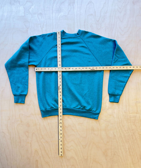 1990's Stripped Down Tultex Sweatshirt Baby Blue