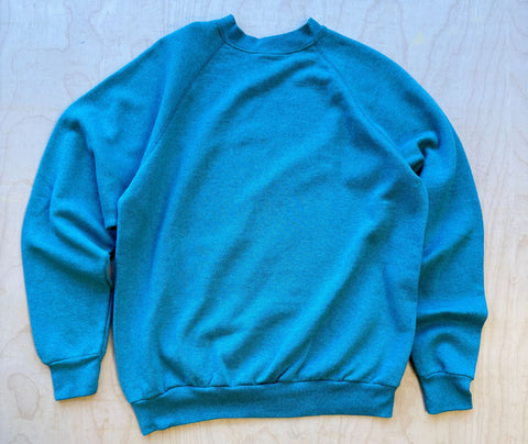 1990's Stripped Down Tultex Sweatshirt Baby Blue