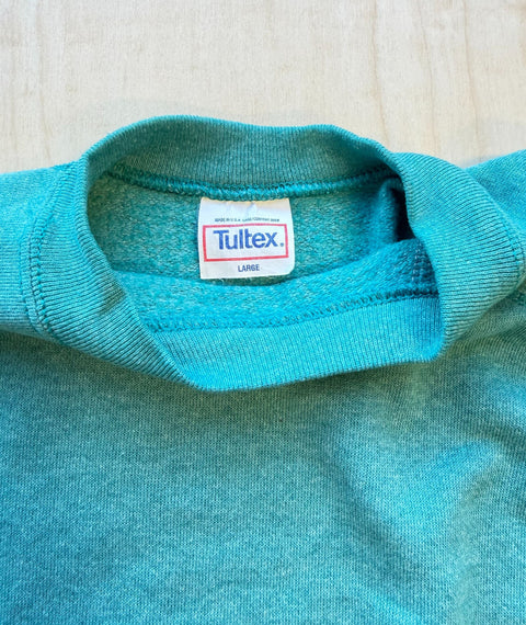 1990's Stripped Down Tultex Sweatshirt Baby Blue