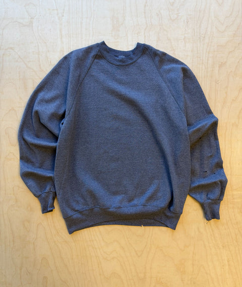 1990's Stripped Down Jerzees Sweatshirt Charcoal