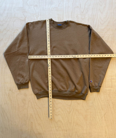 1990's Stripped Down Champion Sweatshirt Brown