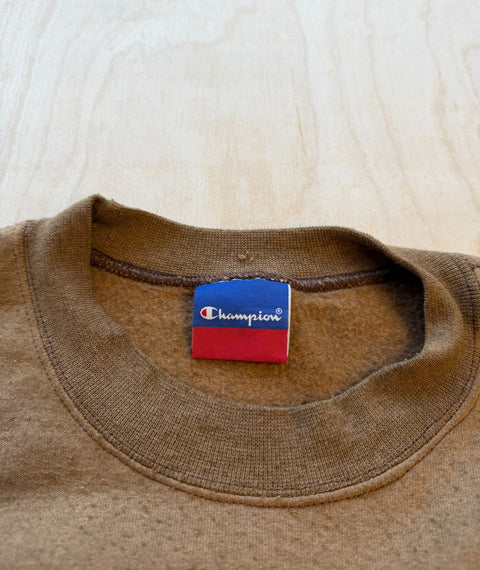 1990's Stripped Down Champion Sweatshirt Brown