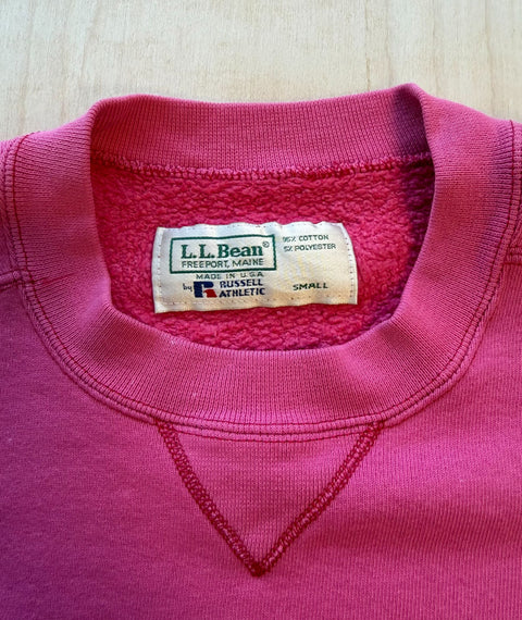 1990's Stripped Down L.L. Bean by Russell Athletic Sweatshirt Pink