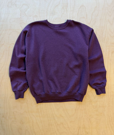 1990's Stripped Down Hanes Sweatshirt Purple