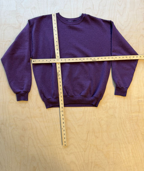 1990's Stripped Down Hanes Sweatshirt Purple