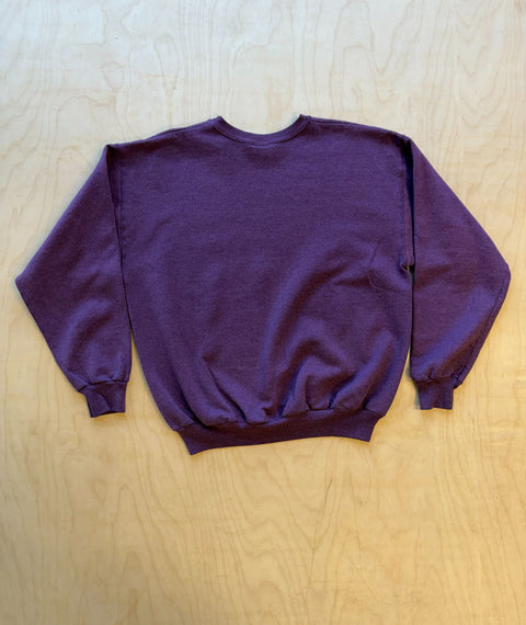 1990's Stripped Down Hanes Sweatshirt Purple