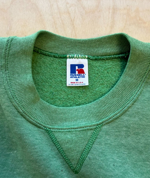 1980's Stripped Down Russell Athletic Sweatshirt Green