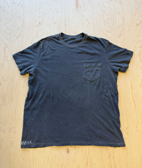 Faded OOAK Stencil Pocket T-shirt Black