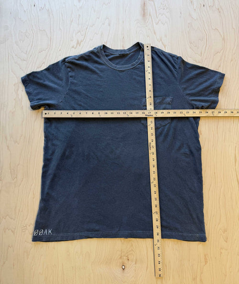 Faded OOAK Stencil Pocket T-shirt Black