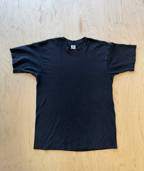 Early 1990s's OOAK Stencil FOTL Pocket T-shirt Black