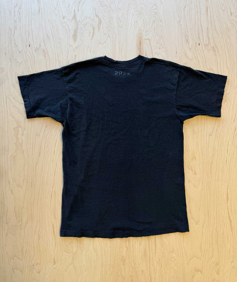 Early 1990s's OOAK Stencil FOTL Pocket T-shirt Black