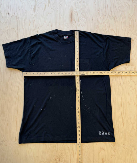 1990's OOAK Stencil Best FOTL Paint Splattered T-shirt Black