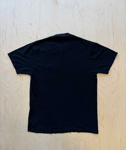 1990s's OOAK Stencil FOTL  Pocket T-shirt Black