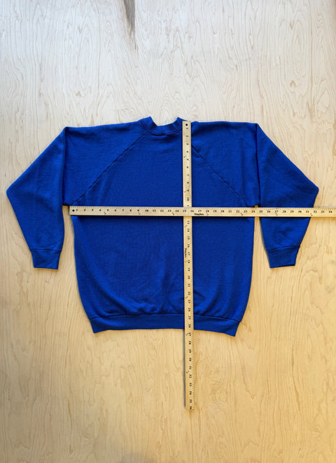1990's Fruit Of The Loom Crewneck Sweatshirt- Blue