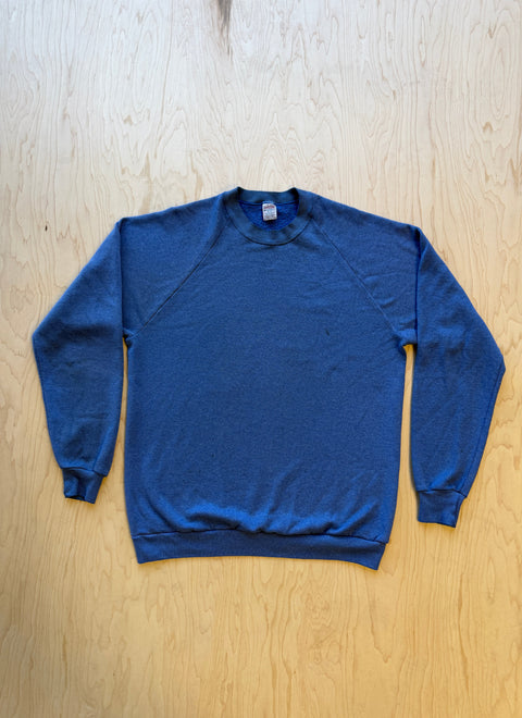 1980's Jerzees By Russell Crewneck Sweatshirt- Blue