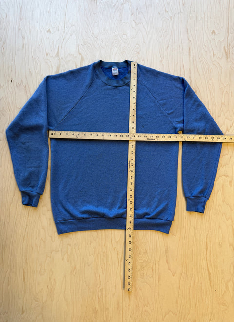 1980's Jerzees By Russell Crewneck Sweatshirt- Blue
