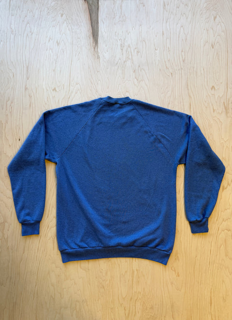 1980's Jerzees By Russell Crewneck Sweatshirt- Blue
