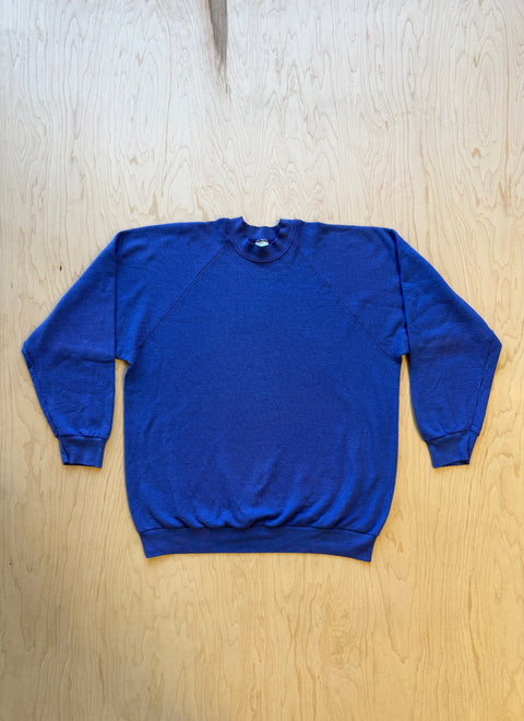 1990's Fruit Of The Loom Crewneck Sweatshirt- Blue
