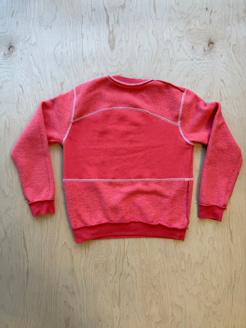 Universite Paris Flipped Panel Crewneck Sweatshirt- Peach