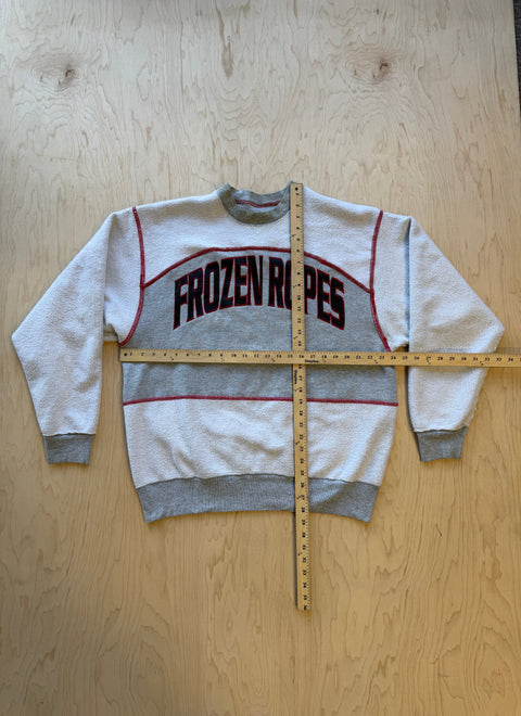 Frozen Ropes Flipped Panel Crewneck Sweatshirt- Grey