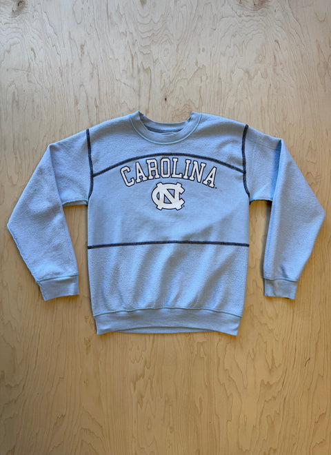 University of North Carolina Flipped Panel Crewneck Sweatshirt- Carolina Blue