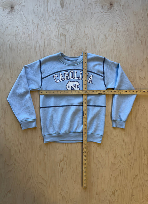 University of North Carolina Flipped Panel Crewneck Sweatshirt- Carolina Blue
