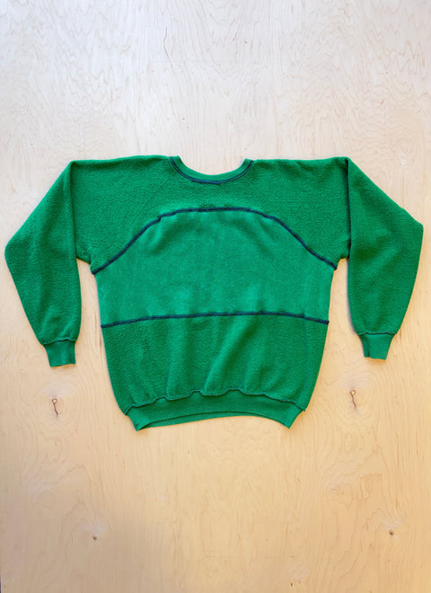 Ireland Flipped Panel Crewneck Sweatshirt- Green