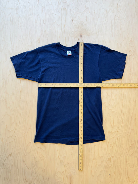 1990's Fruit Of The Loom T-Shirt- Navy