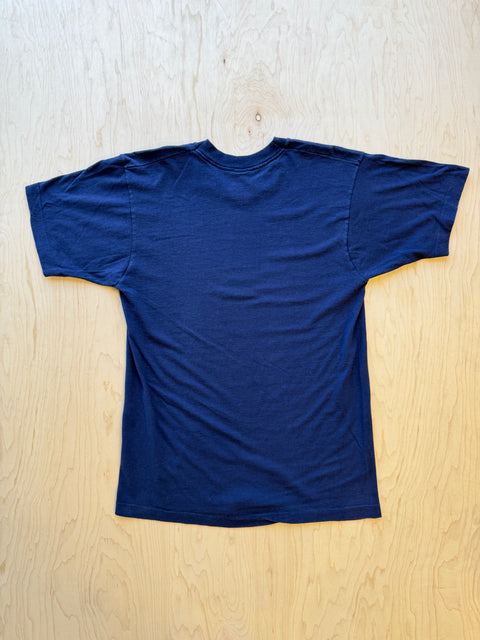 1990's Fruit Of The Loom T-Shirt- Navy