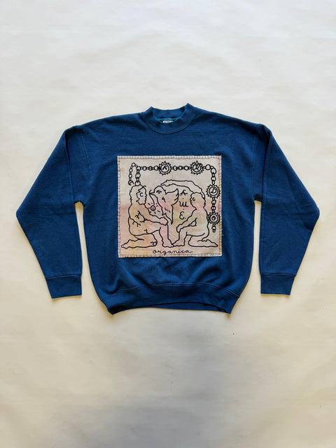 Eduardo Soto x AWE Crewneck Sweatshirt- Blue