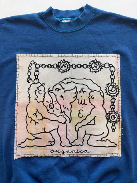 Eduardo Soto x AWE Crewneck Sweatshirt- Blue