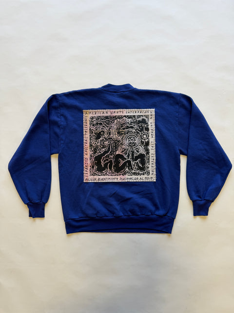 Eduardo Soto x AWE Crewneck Sweatshirt- Indigo