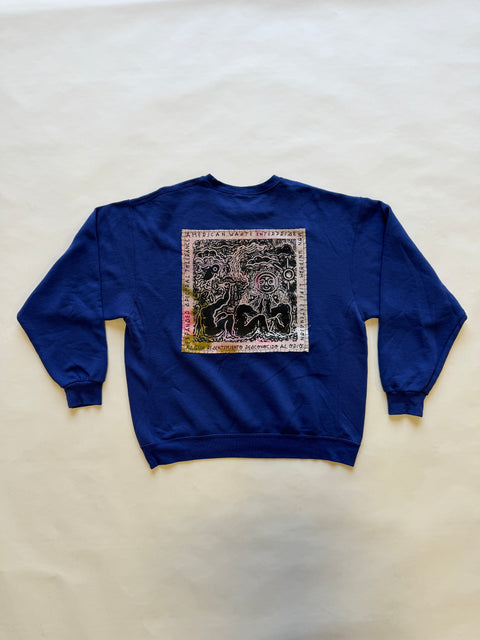 Eduardo Soto x AWE Crewneck Sweatshirt- Blurple