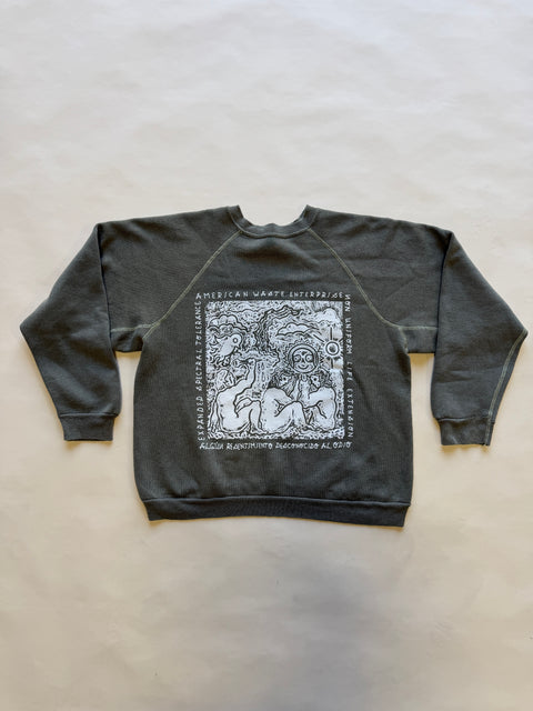 Eduardo Soto x AWE Crewneck Sweatshirt- Olive