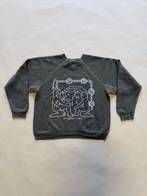 Eduardo Soto x AWE Crewneck Sweatshirt- Olive