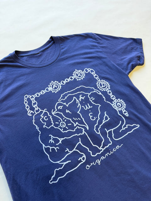 Eduardo Soto x AWE Crewneck T-Shirt- Blurple