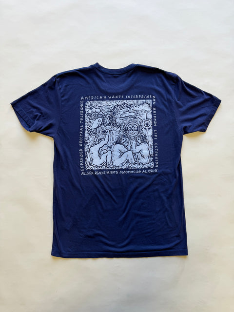 Eduardo Soto x AWE Crewneck T-Shirt- Blurple