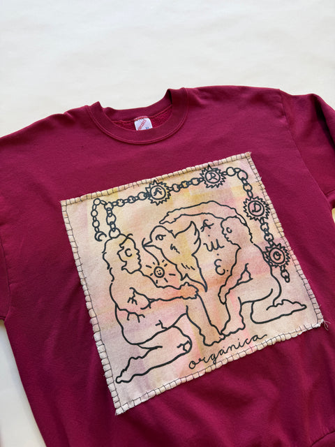 Eduardo Soto x AWE Crewneck Sweatshirt- Burgundy