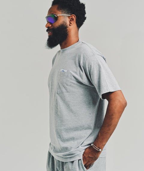 AWE Solid Pocket T-Shirt Heather Grey