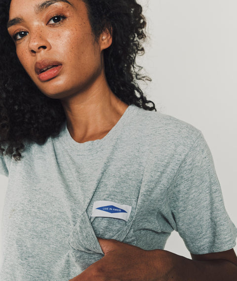 AWE Solid Pocket T-Shirt Heather Grey